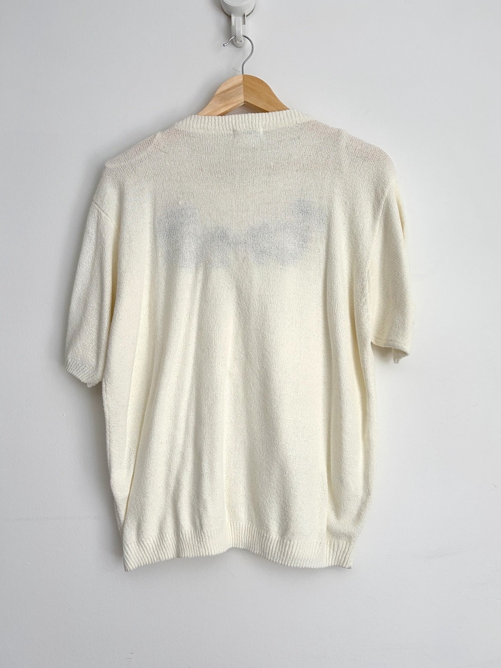 Vintage TanJay Floral Embroidered Cottagecore Knit Top - Size L - Picture 3 of 5